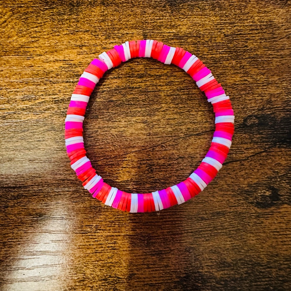 Clay bead bracelet